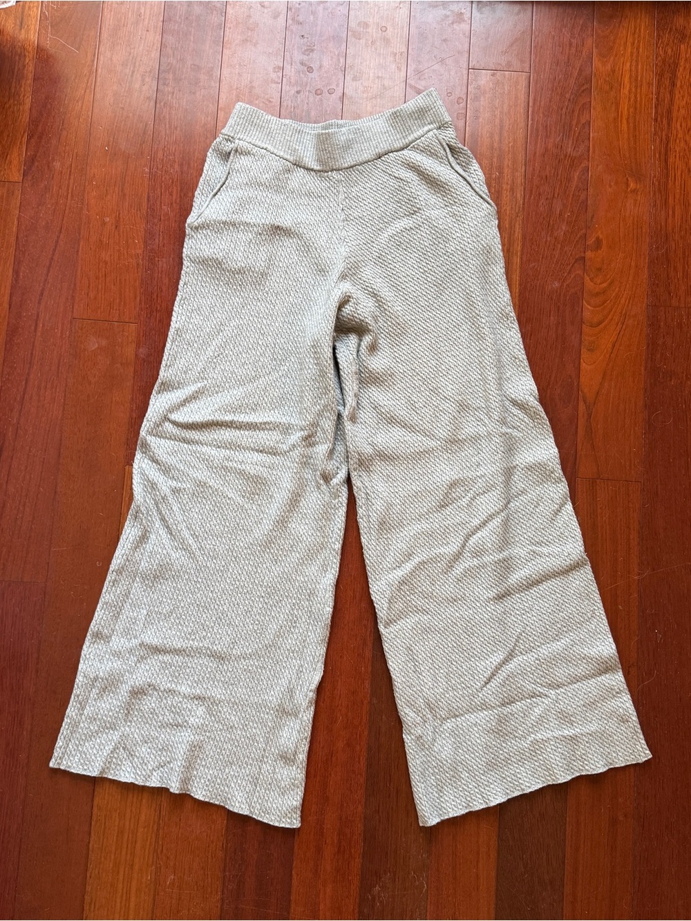 WeWoreWhat Wide Leg Knit Lounge Pants in Gray